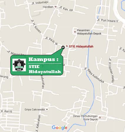 Location Map STIE Hidayatullah Depok Nomor